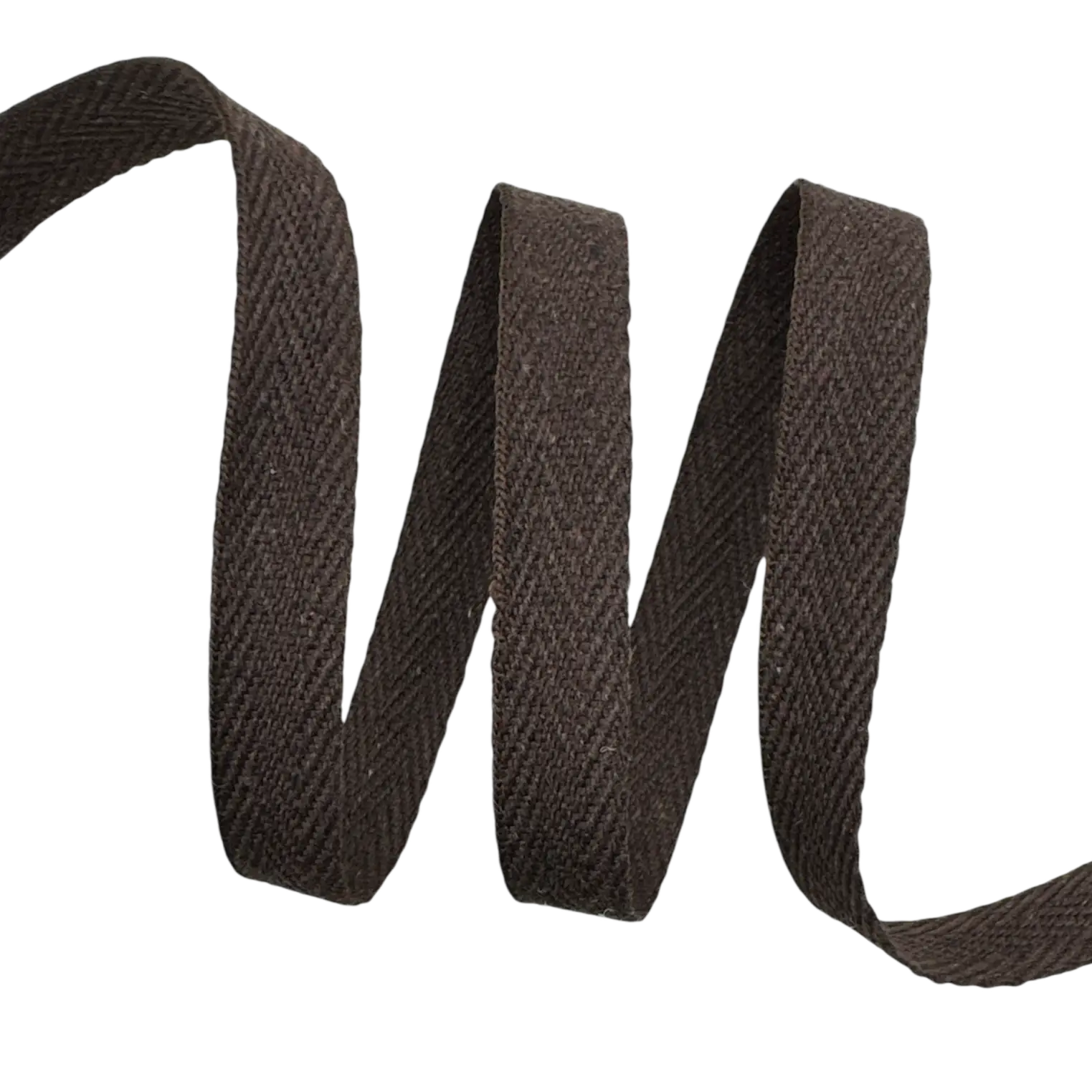 Cadarço Sarjado Misto CC - 50 metros - 15MM, Marrom