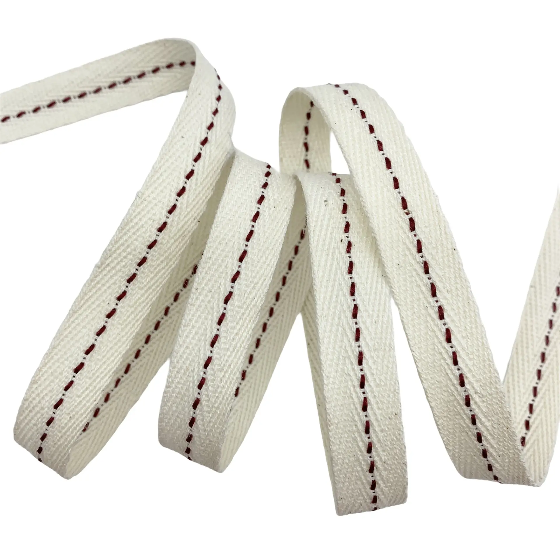 Cadarço Sarjado com Pesponto CAD1P - 50 metros