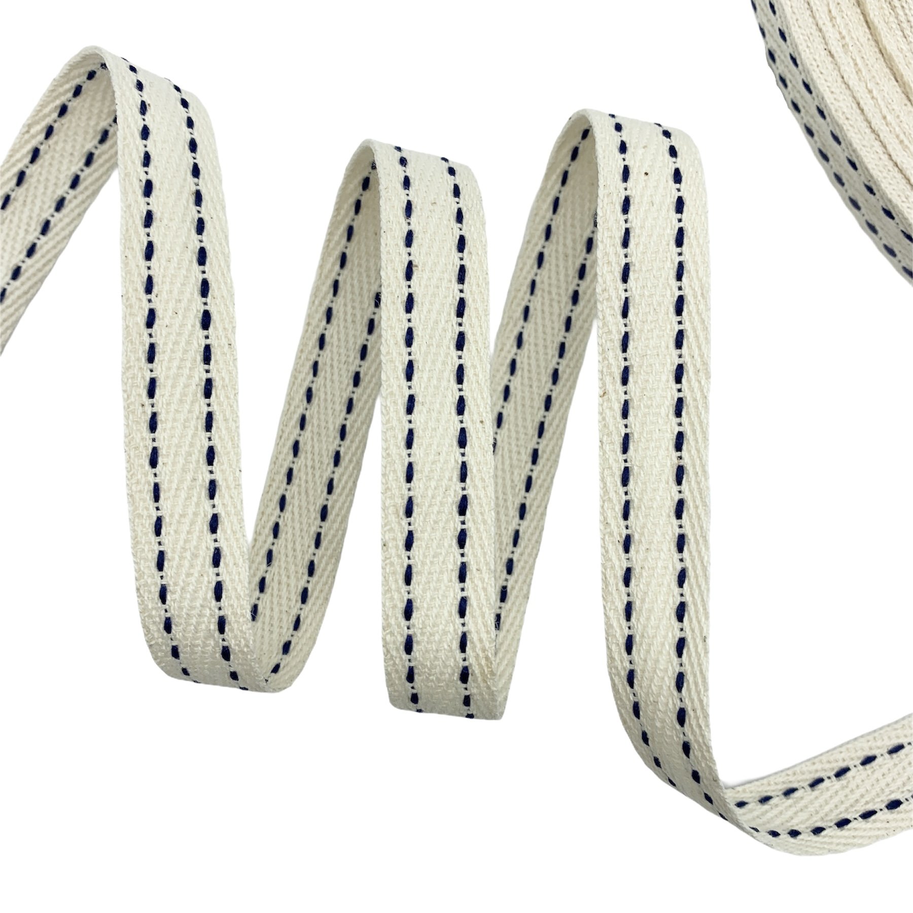 Cadarço Sarjado com Pesponto CAD2P - 50 metros