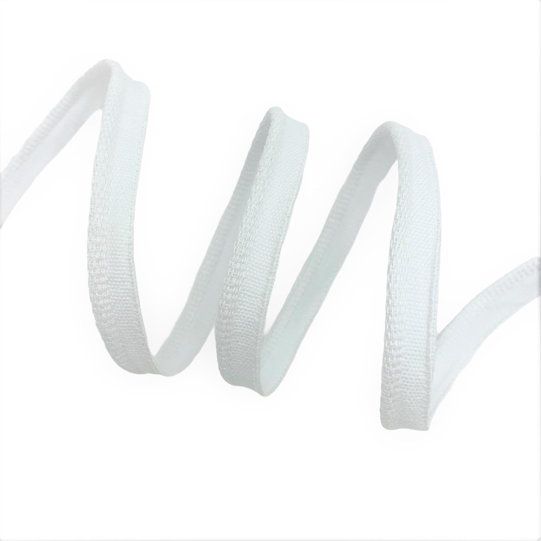 Fita Vivo de Algodão VVA 10mm - 50 Metros - 10MM, Branco