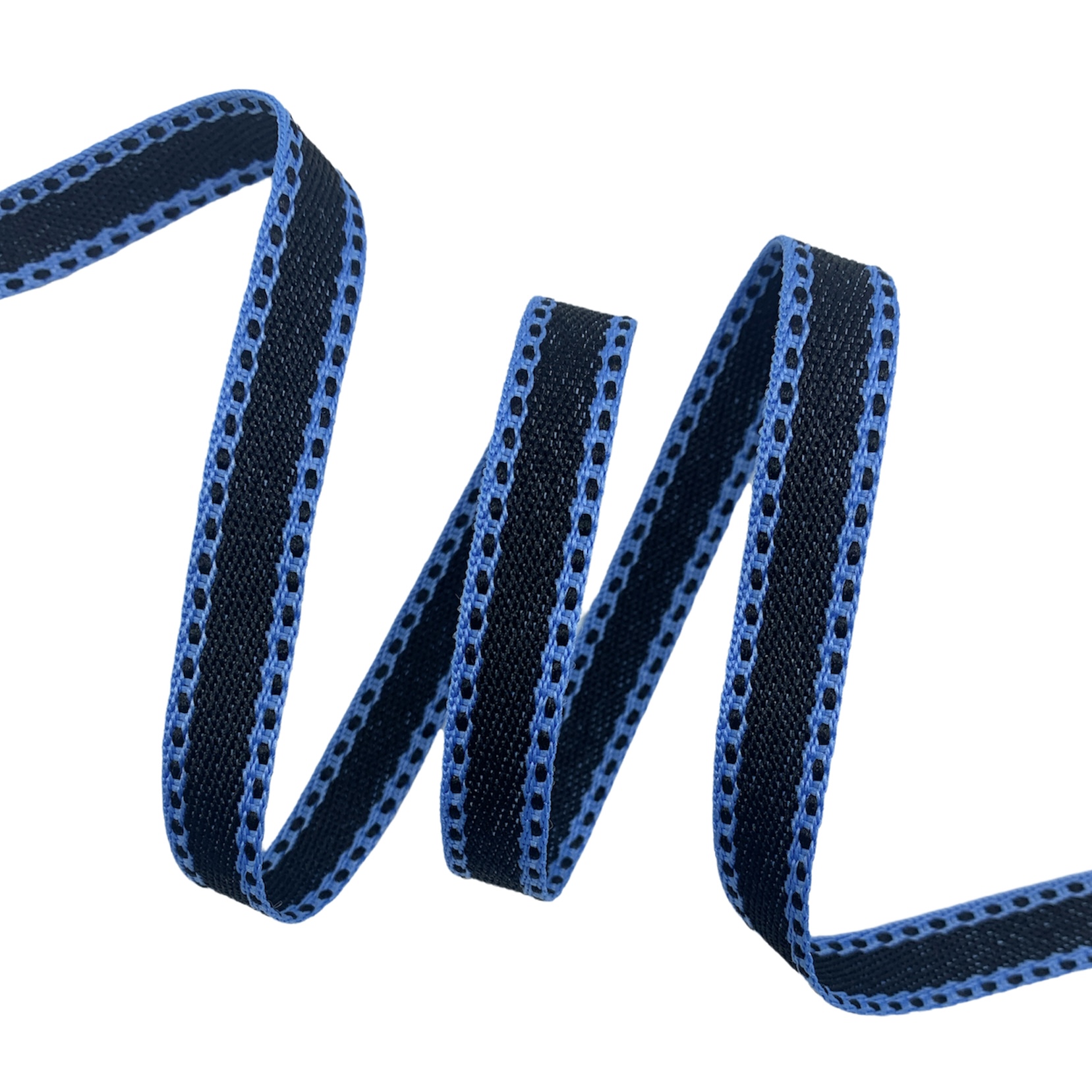 Cadarço Listrado FPL2P - 50 metros - 12MM, Lavanda/Preto