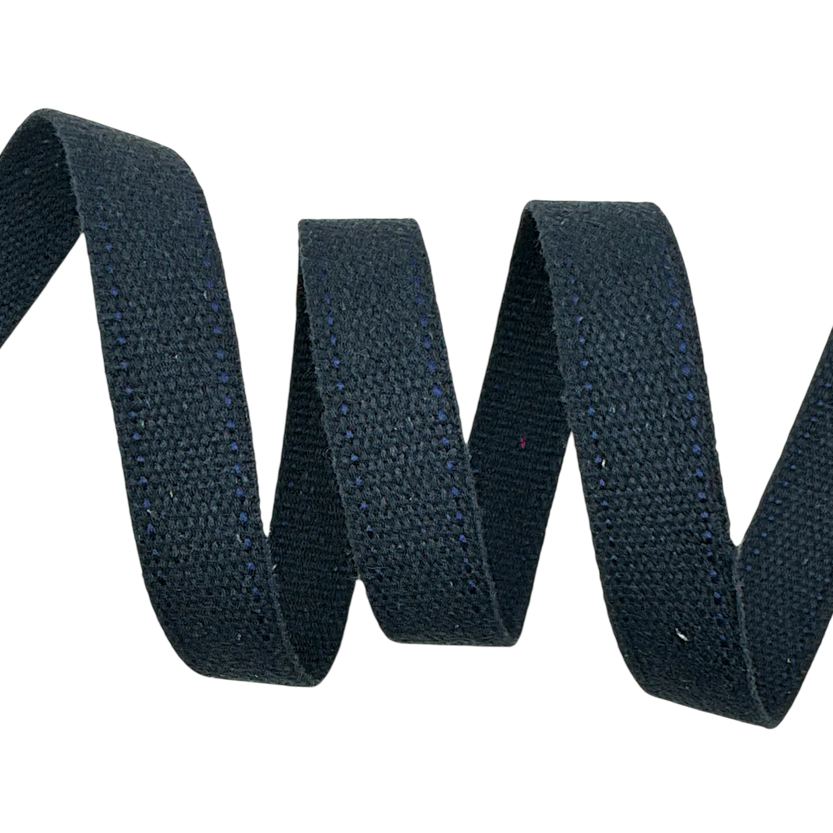 Cadarço para Cinto Com Dois Pespontos CT2P - 25 Metros - 25MM, Preto/Marinho