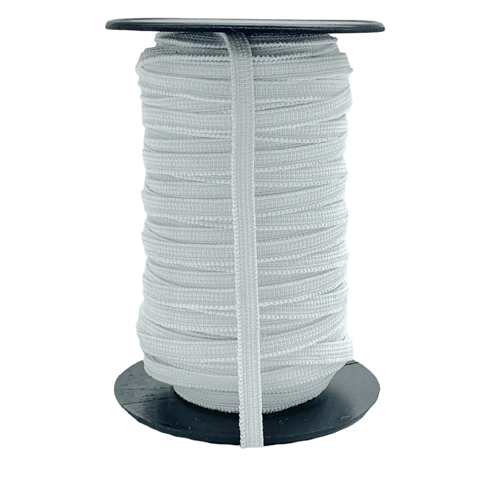 Elastico Chato 05mm ELC - 50 metros - 05MM, Branco Nat