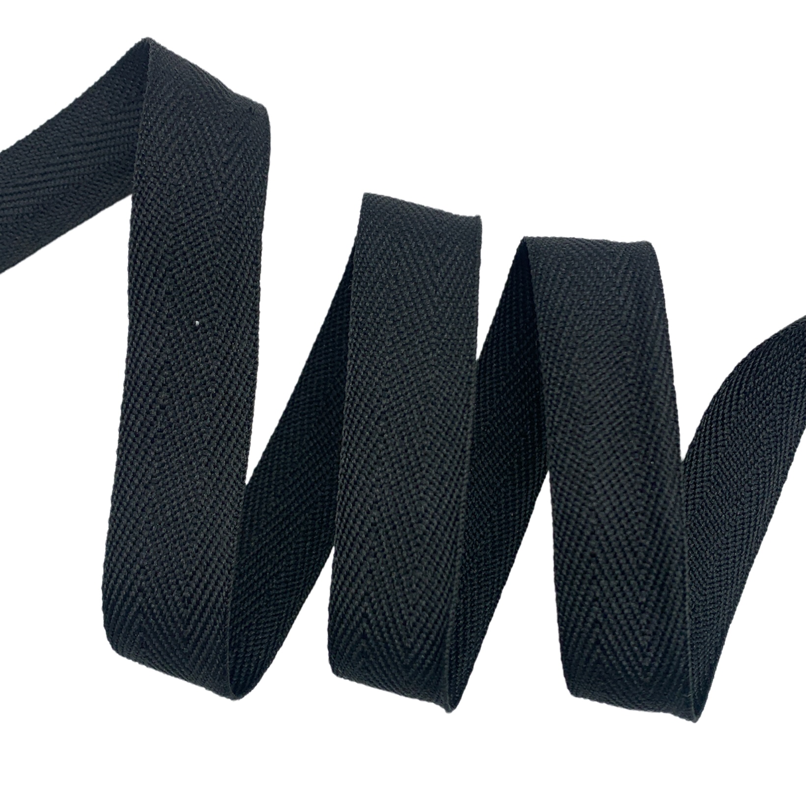 Cadarço Poliéster FP - 50 Metros - 20MM, Preto