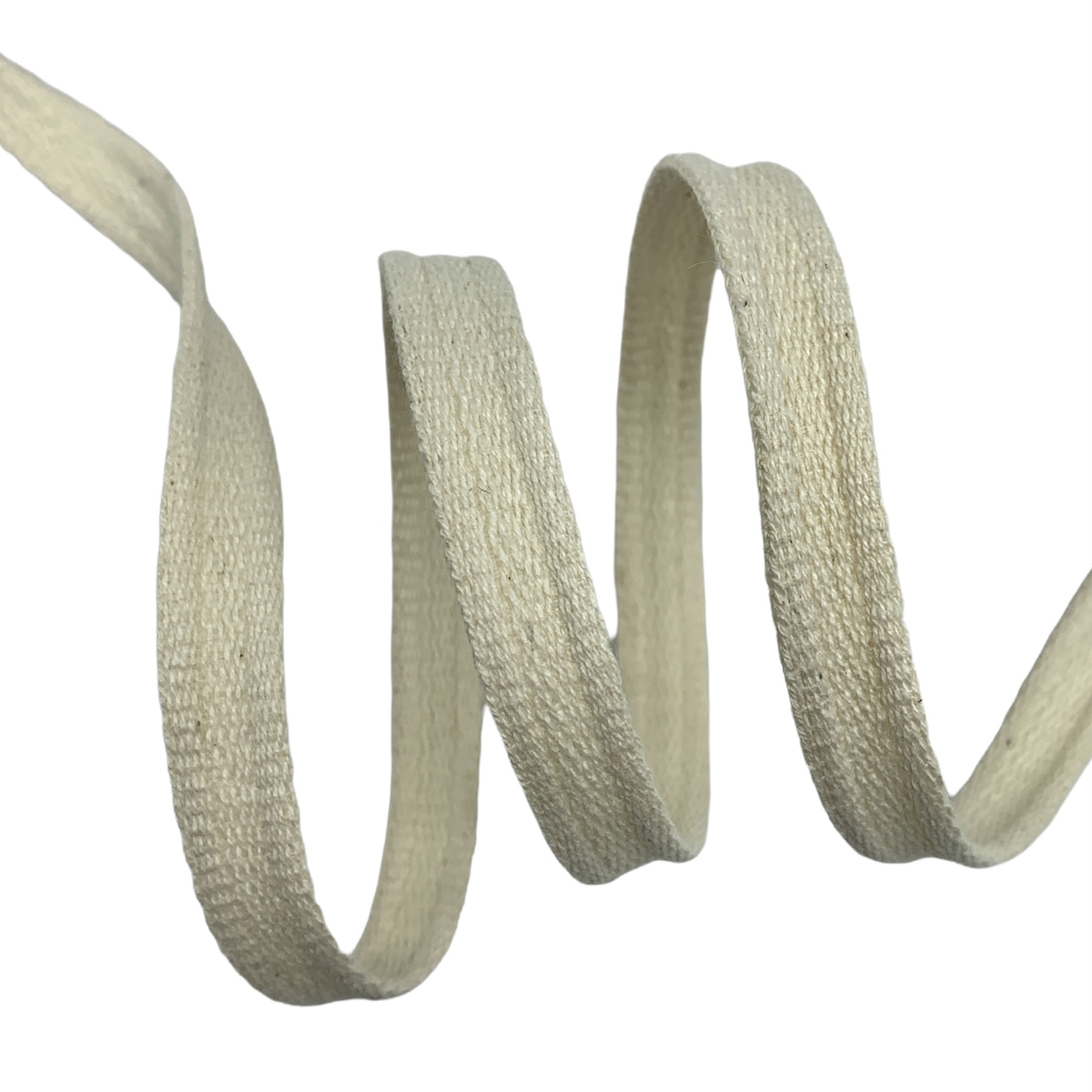 Cadarço Algodão Borda Relevo ORV - 50 Metros - 10MM, Cru