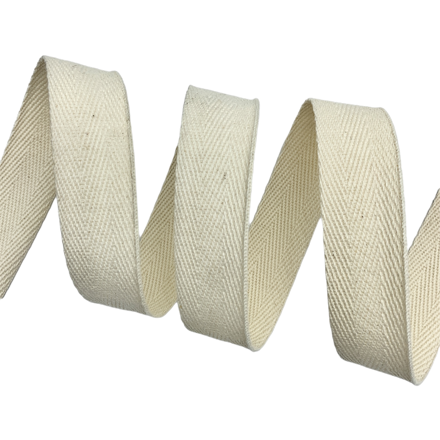 Cadarço Sarjado Grosso CADG - 50 metros - 30MM, Cru