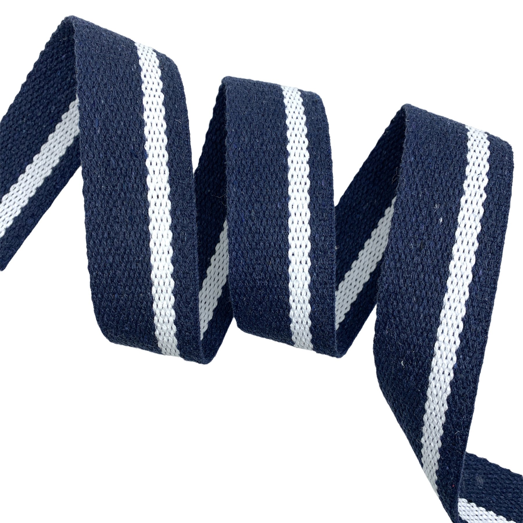 Cadarço para Cinto CT1L2 - 25 Metros - 40MM, Marinho/Branco