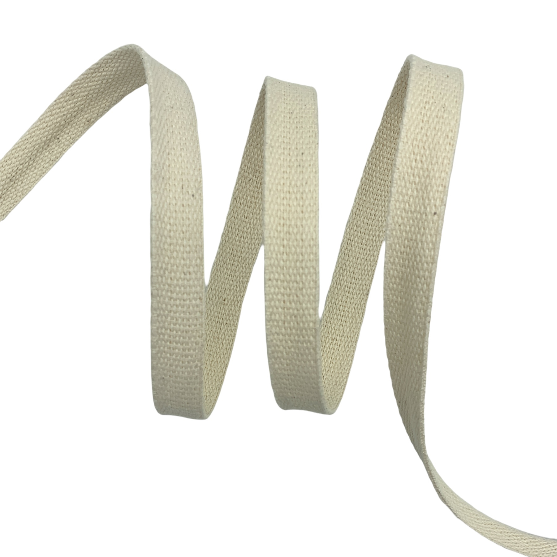 Cadarço Algodão Tubular - 25 Metros - 15MM, Cru