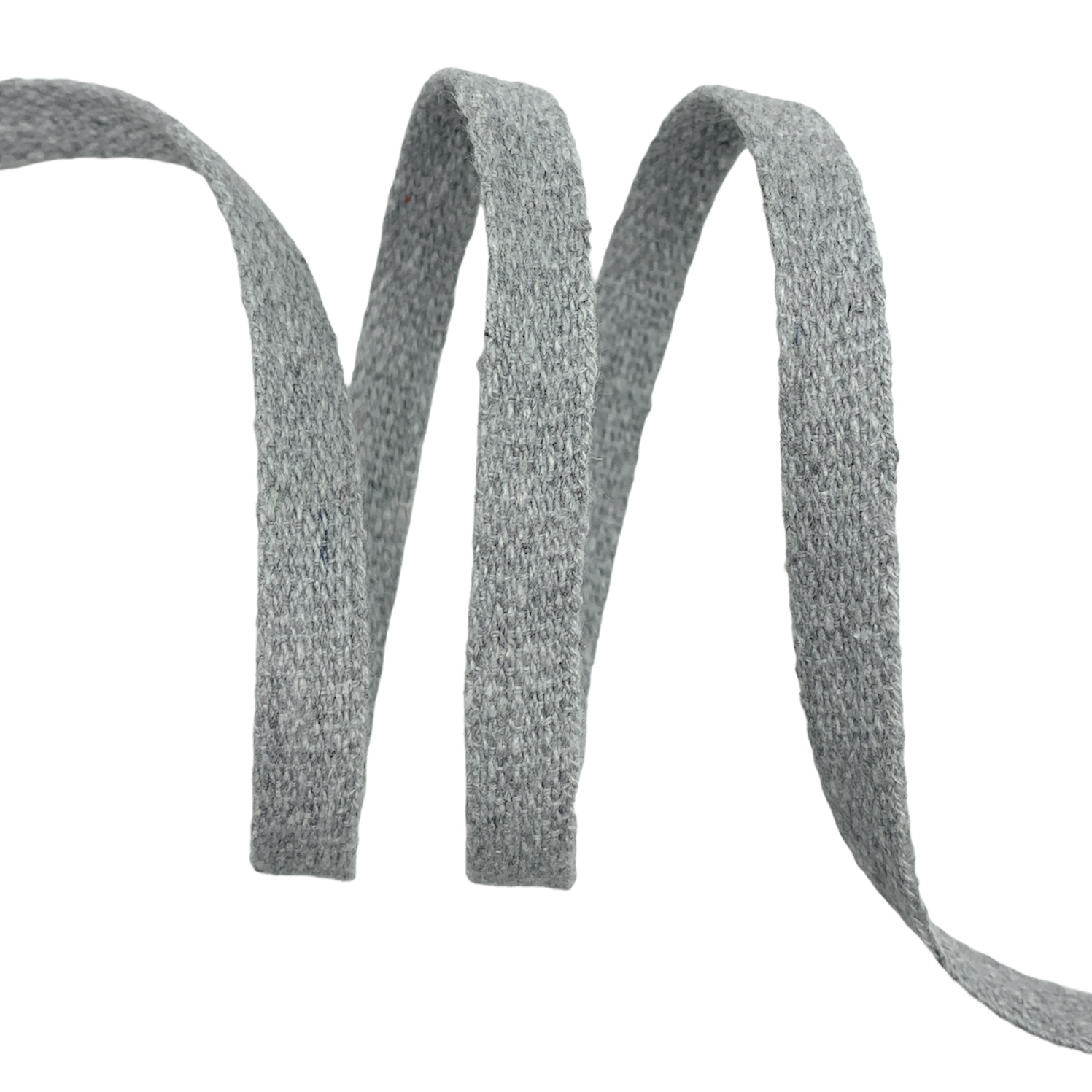 Cadarço Tubular Composição Mista TUBPA50 - 50 Metros - 10MM, Cinza Claro