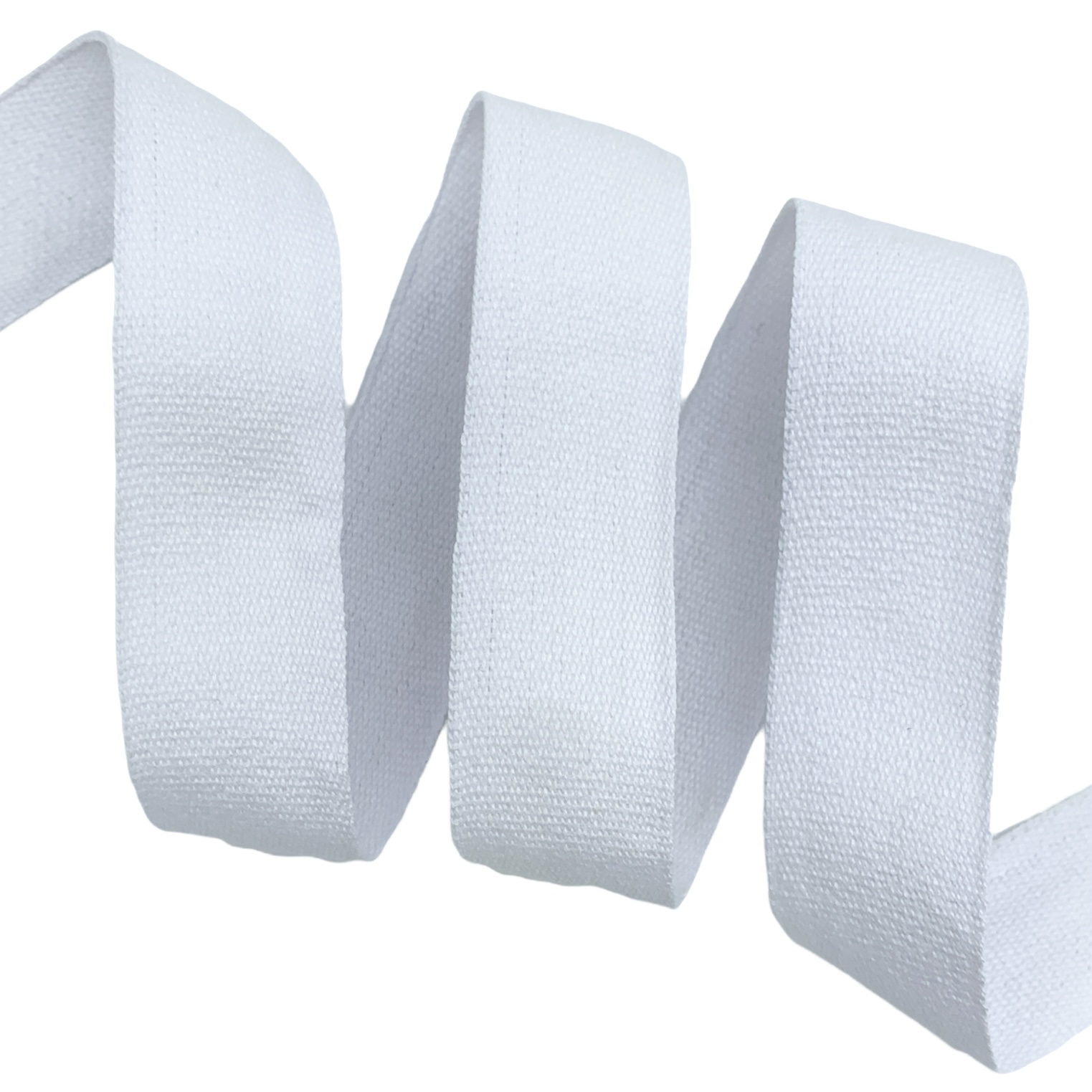 Cadarço Tela Gorgurão Algodão GA - 50 Metros - 25MM, Branco