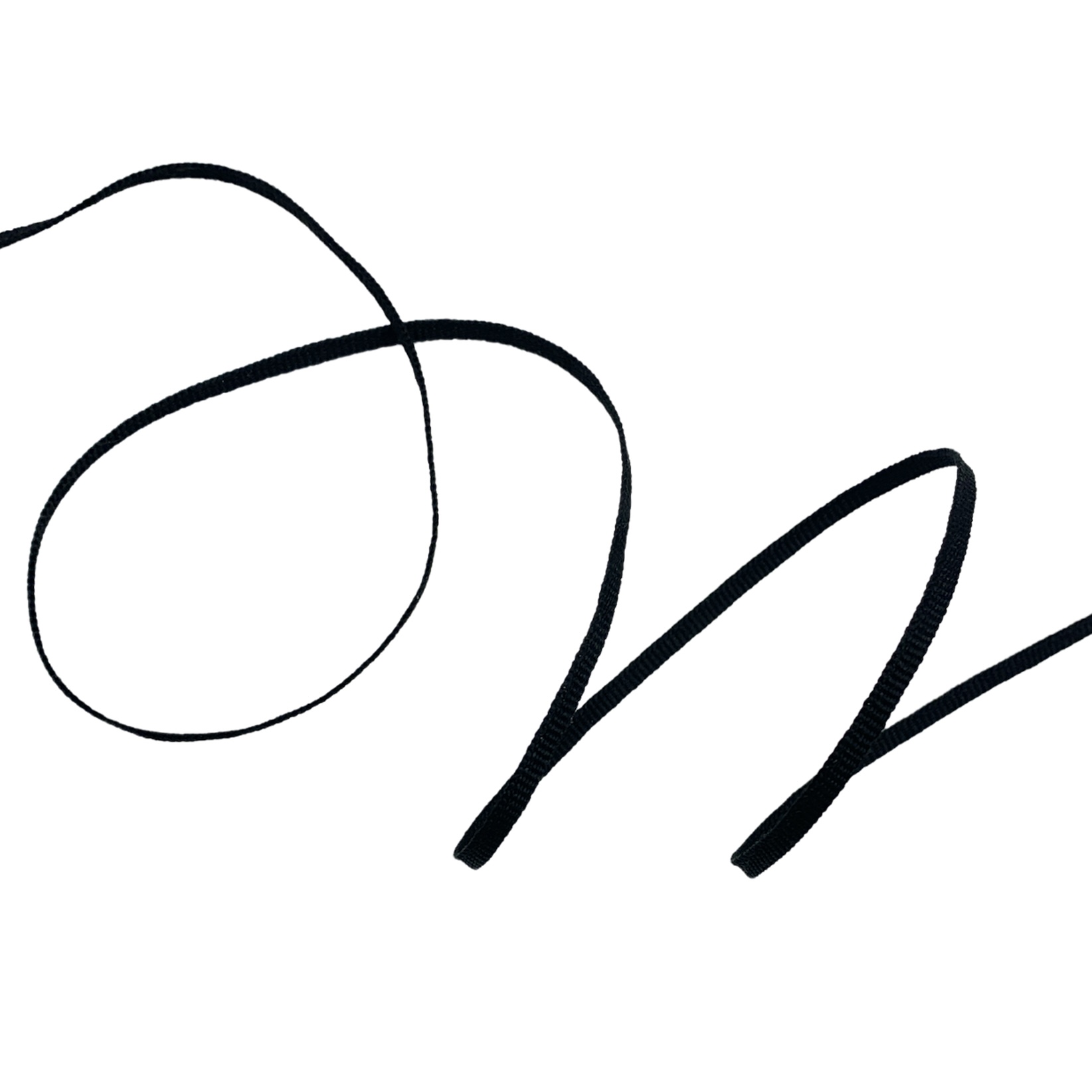 Fita Galão Gorgurão GII - 50 Metros - 03MM, Preto