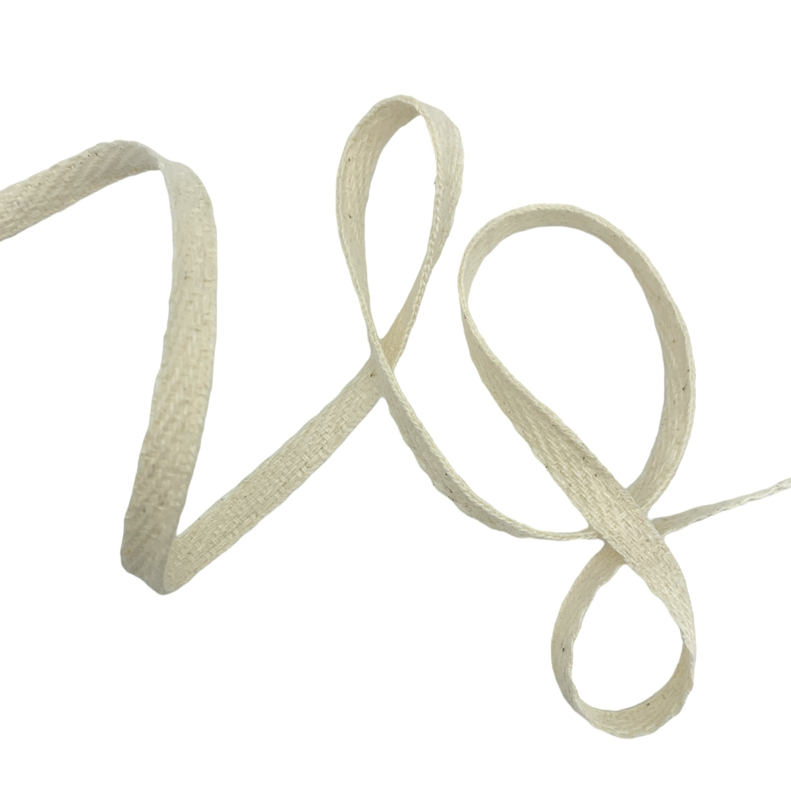 Cadarço Sarjado de 2a. Linha CA - 50 Metros - 06MM, Cru