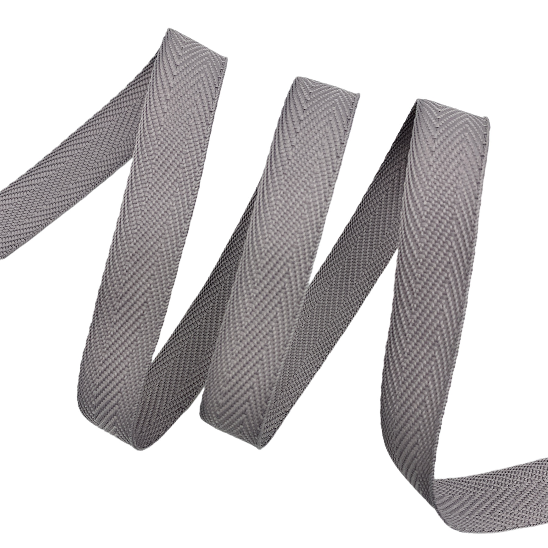 Cadarço Poliéster FP - 50 Metros - 15MM, Cinza MD