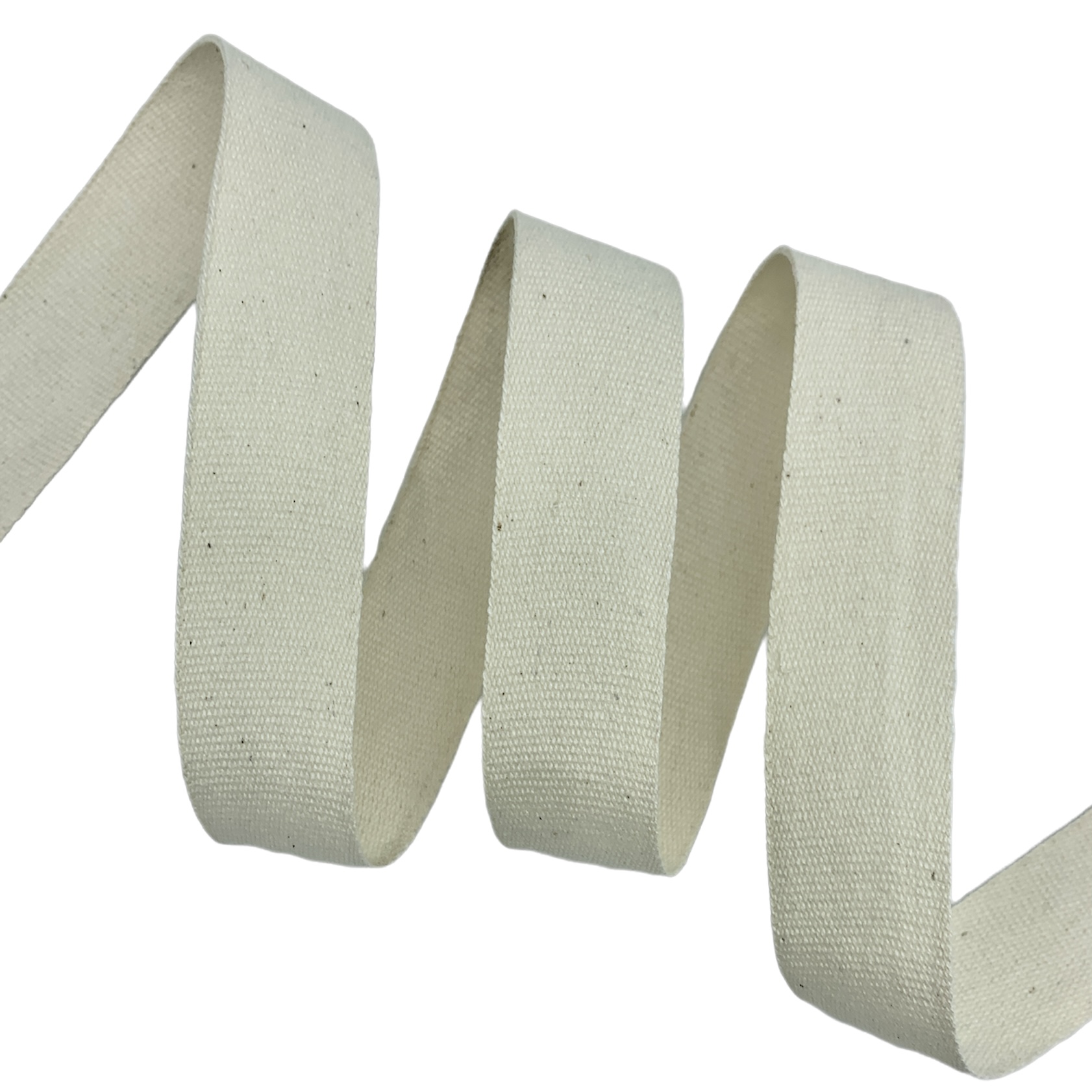 Cadarço Tela Gorgurão Algodão GA - 50 Metros - 25MM, Cru