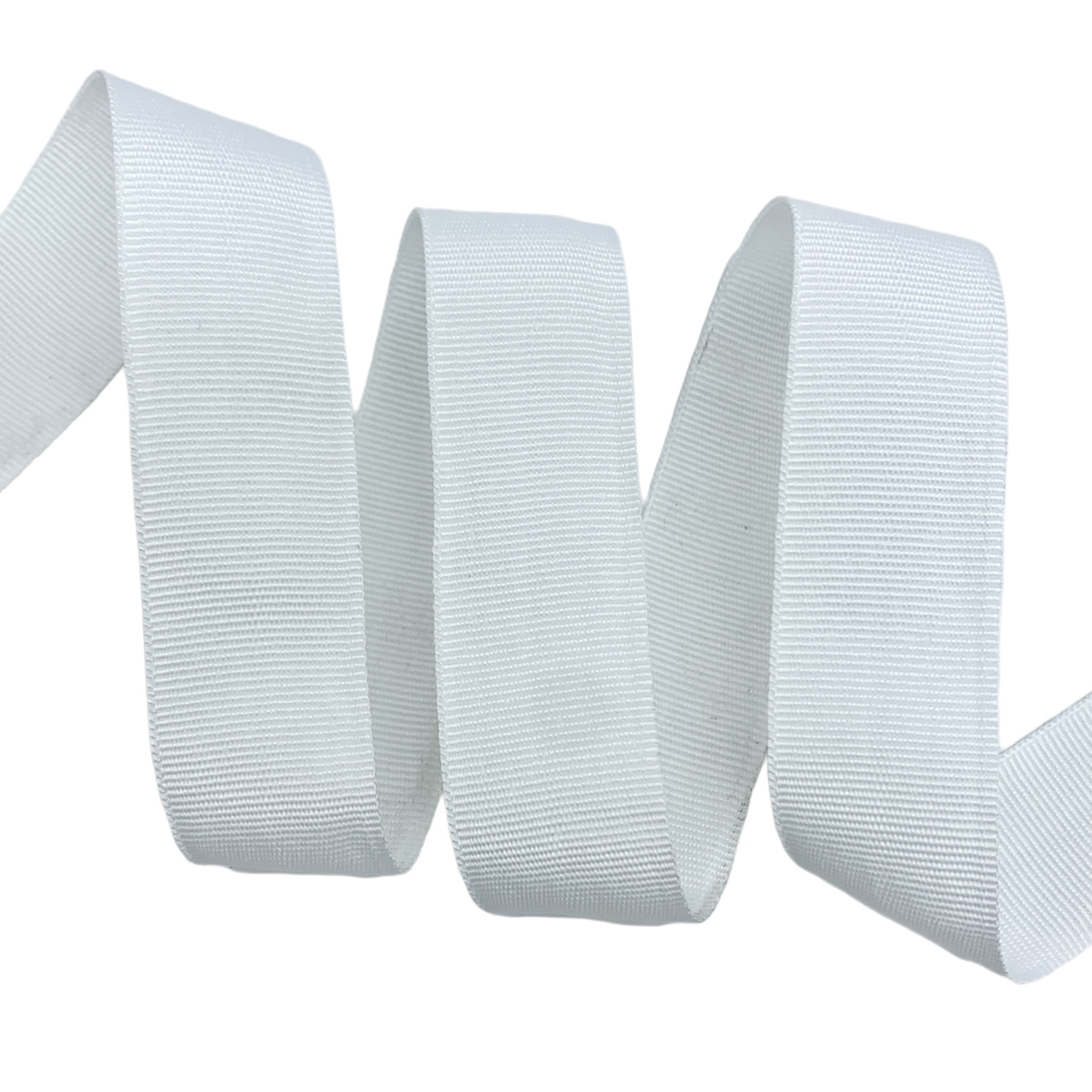 Fita Galão Gorgurão GII - 50 Metros - 25MM, Alvejado