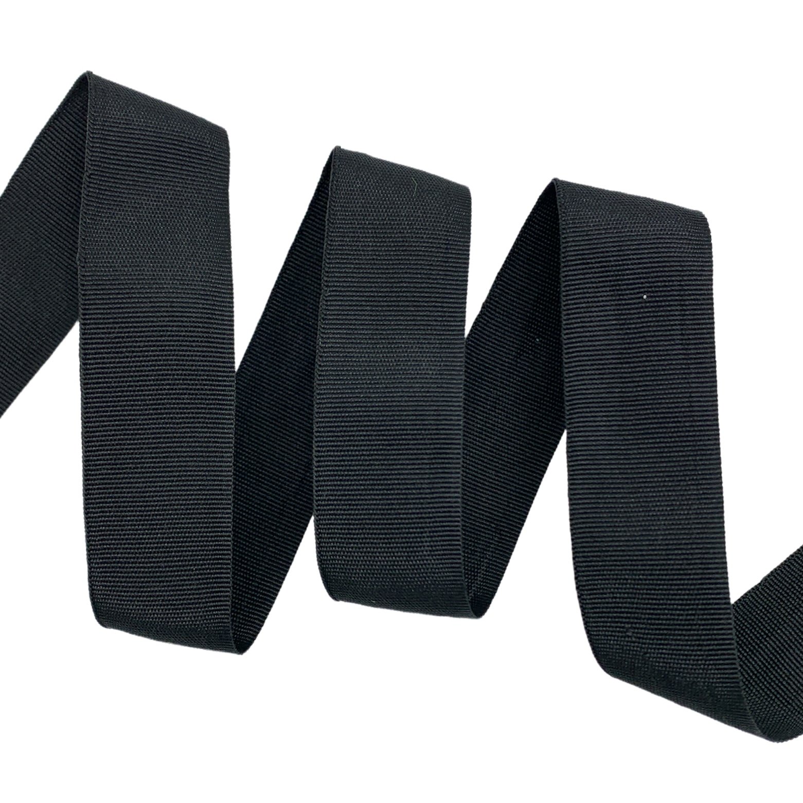 Fita Galão Gorgurão GII - 50 Metros - 25MM, Preto