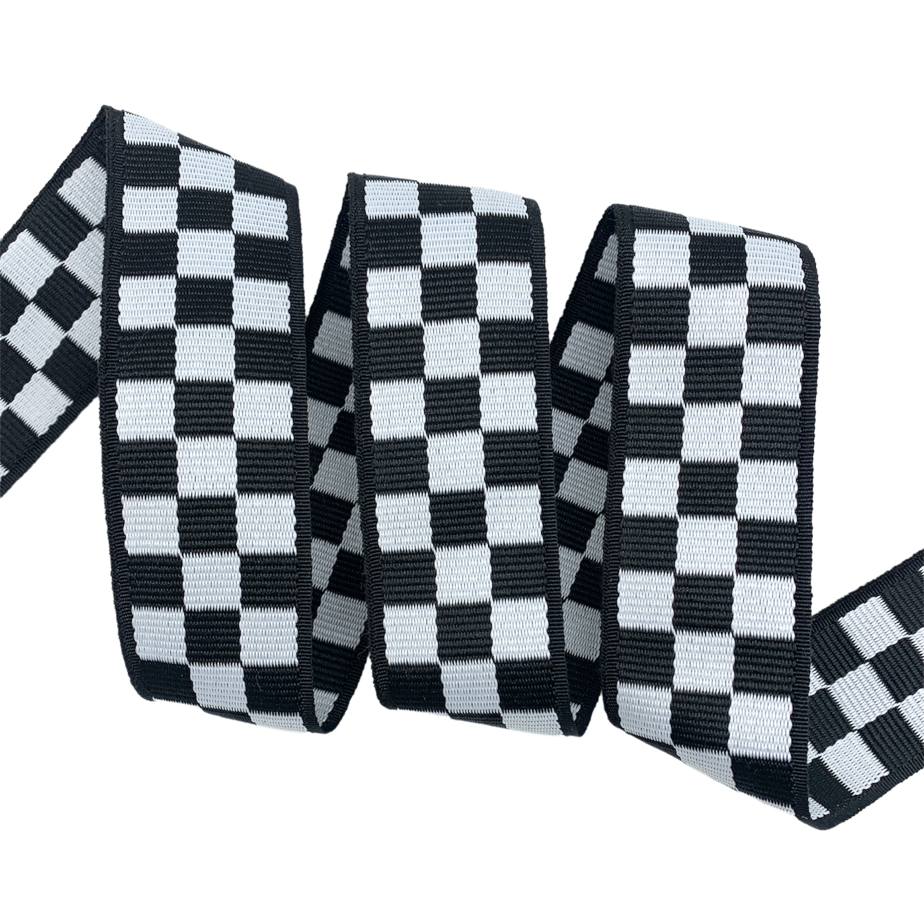 Fita Galão Listrada GX3 - 12 Metros - 40MM, Preto/Branco