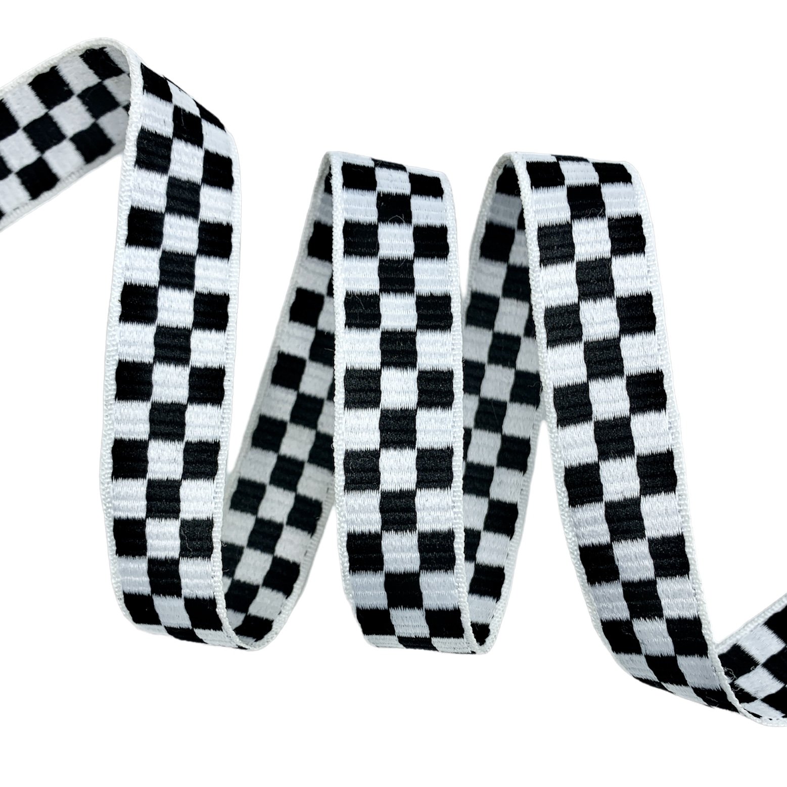 Fita Galão Listrada GX3 - 32 Metros - 10MM, Branco/Preto