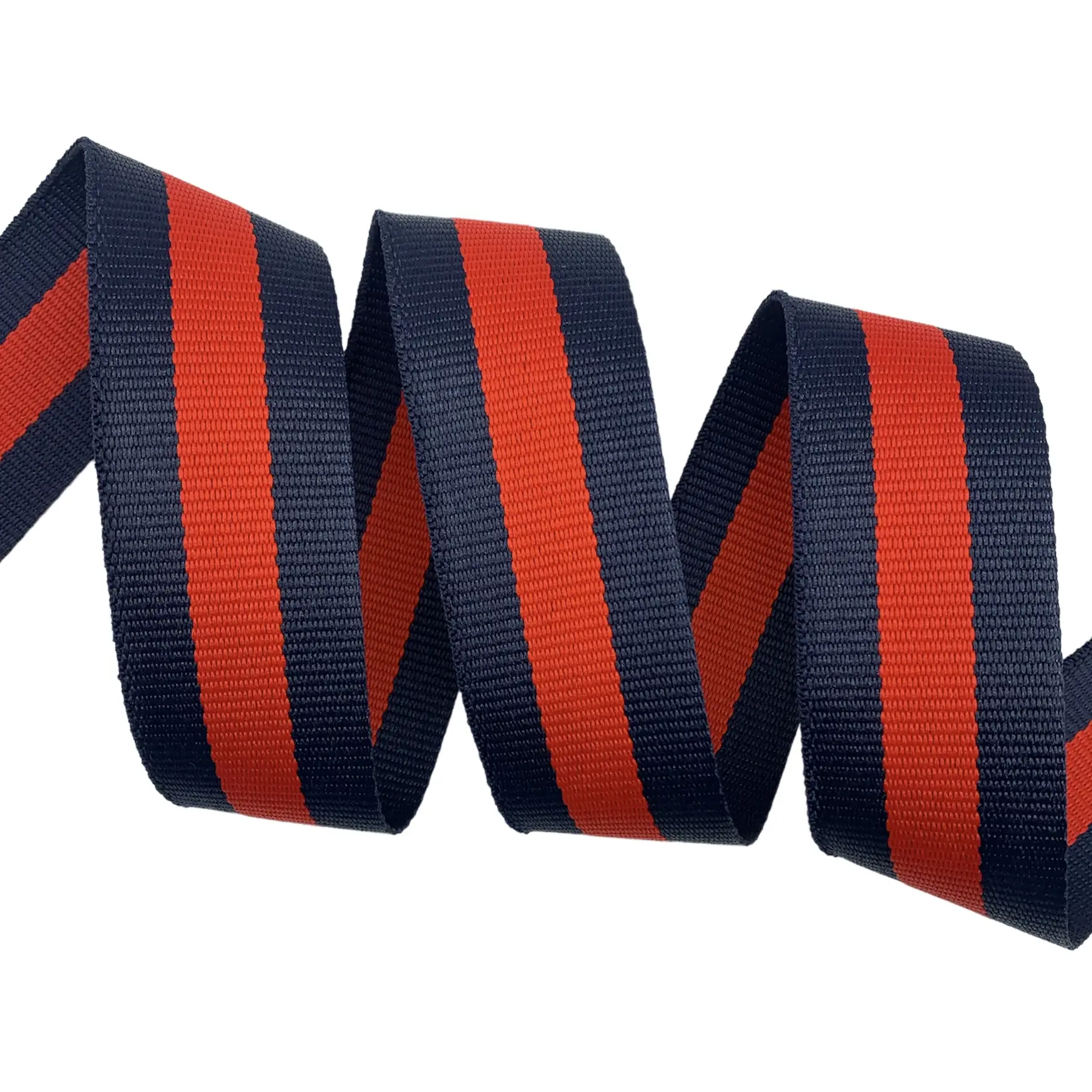 Alça Cadarço Chic Listrada AGBIC - 25 Metros - 40MM, Marinho/Vermelho