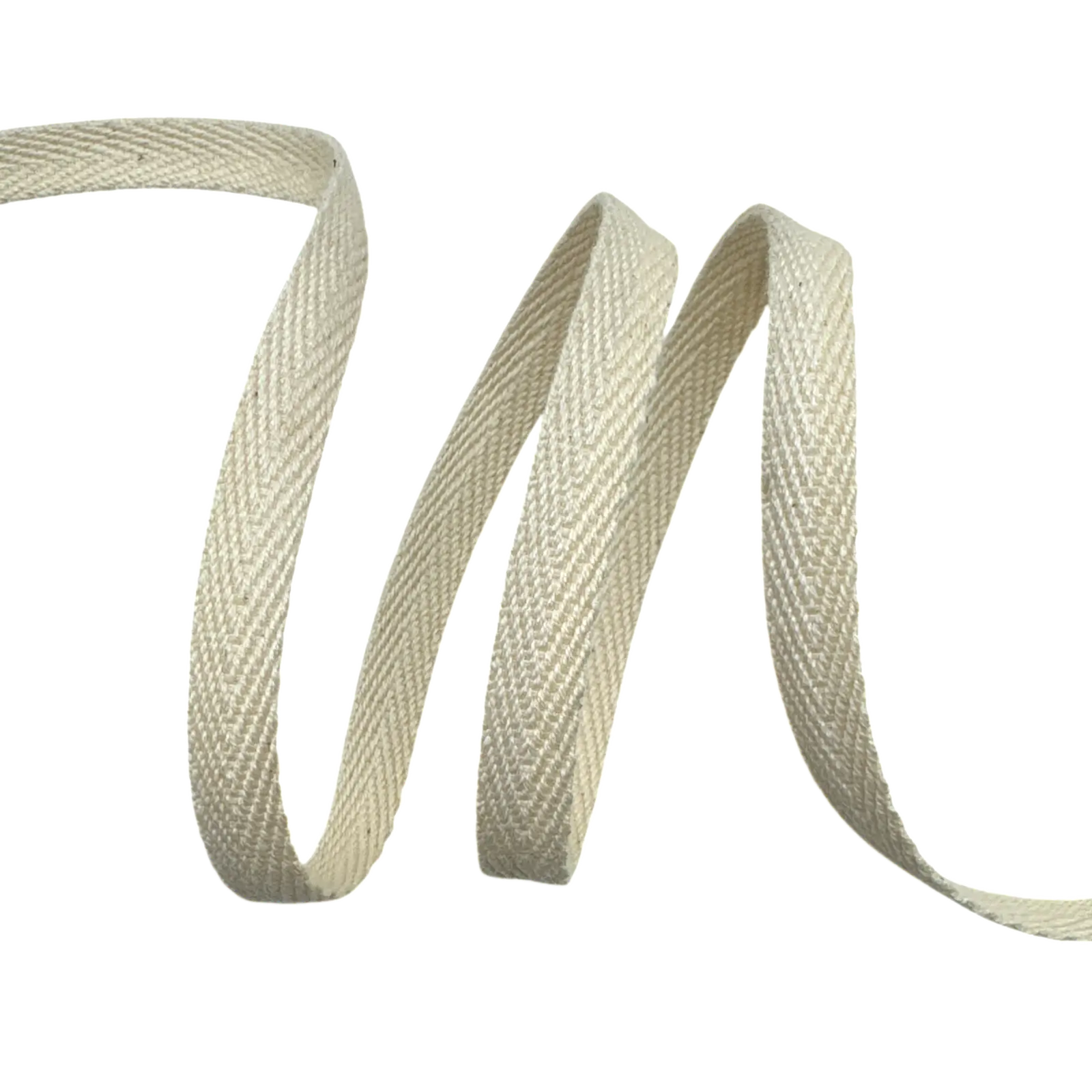 Cadarço Sarjado Grosso CADG - 50 metros - 10MM, Cru