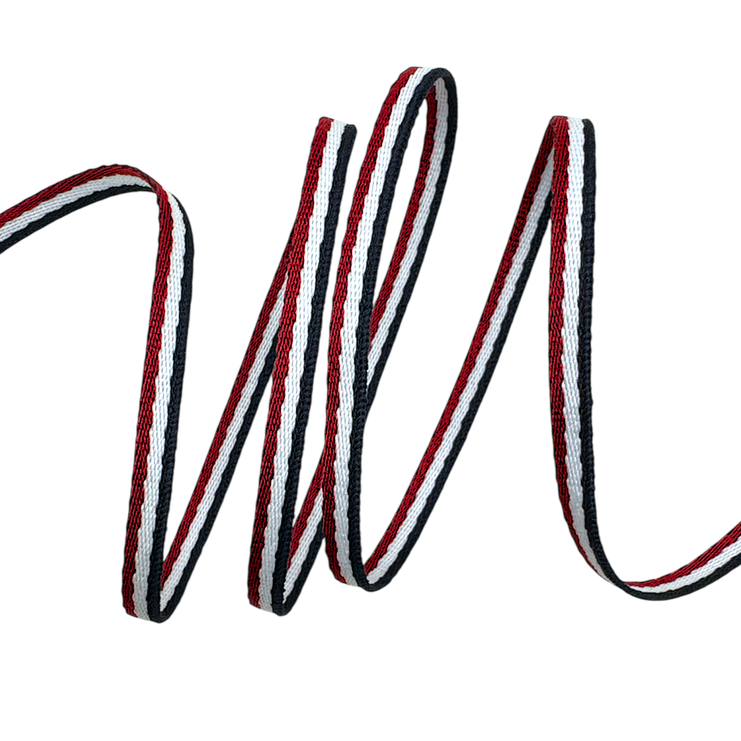 Cadarço Listrado ETRI - 50 Metros - 05MM, Marinho/Branco/Vermelho