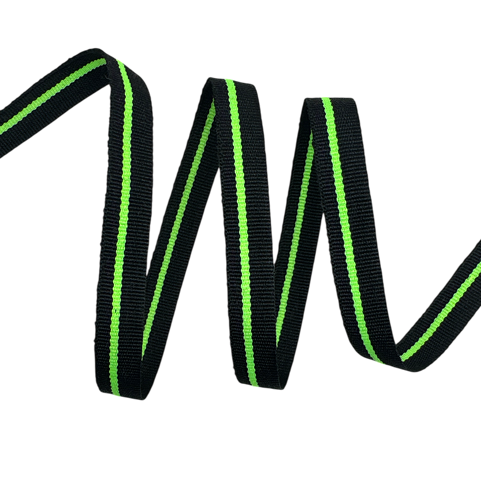 Fita Galão Listrada BIC15 - 46 Metros - 10MM, Preto/Limão