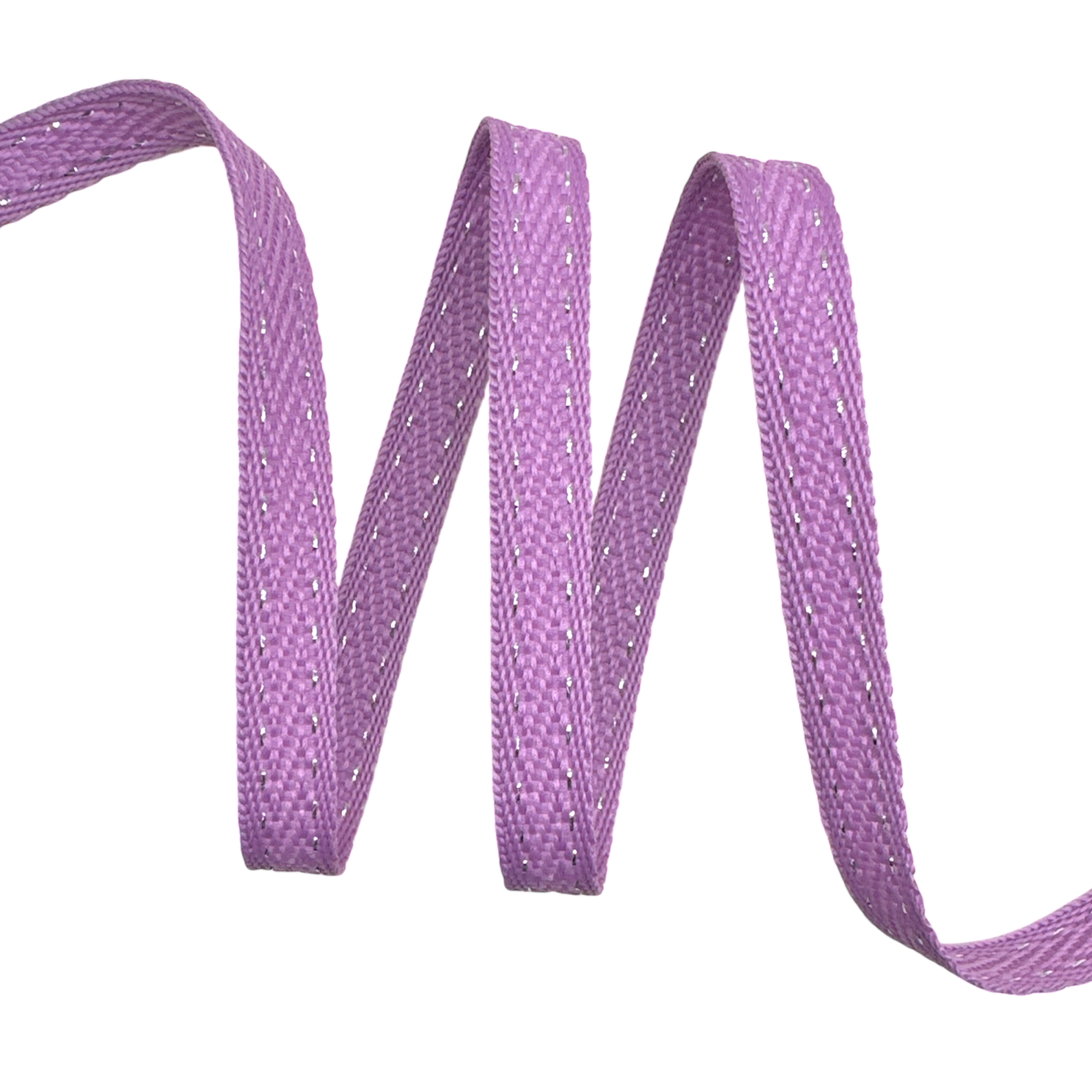 Fita Sarja Pesponto Metalizado FP2PM - 22 Metros - 10MM, Lilás/Prata
